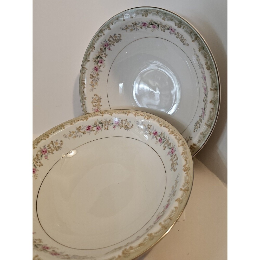 Pair Of Kenwood Bowls Gold Trimmed From Japan